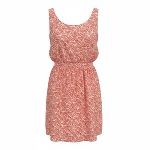 Geometric‎ Patterned Pink Dress